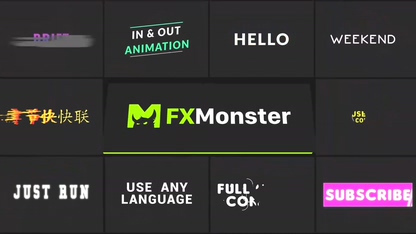 最新10款影视字幕标题特效板式