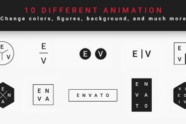 简洁黑白精致logo片头，Minimal Modern Logo Reveal