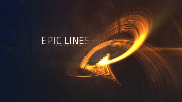 金色线条预告片头Trailer Lines Titles 23083329