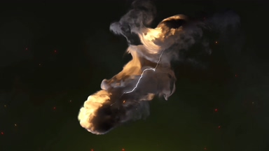 炫酷烟雾游戏闪电片头AE模板-Cinematic Logo Reveal 31739690