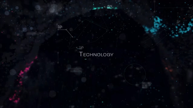 Information Waves炫酷科技悬疑粒子片头AE模板
