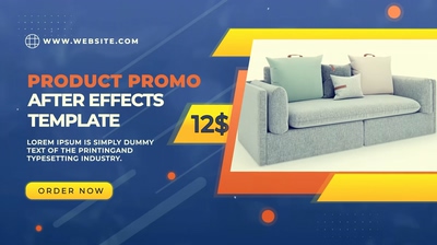 简洁商务动态业务产品时尚幻灯专题片AE模板