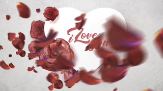 母亲节浪漫心形AE模板Happy Mother’s Day