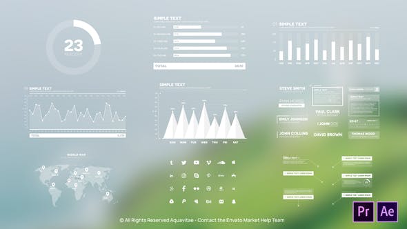PR模板预设-200多种企业公司商务财务数据报表展示 Infographic Maker