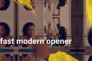 现代快闪笔刷视频开场AE模版，Fast Modern Opener