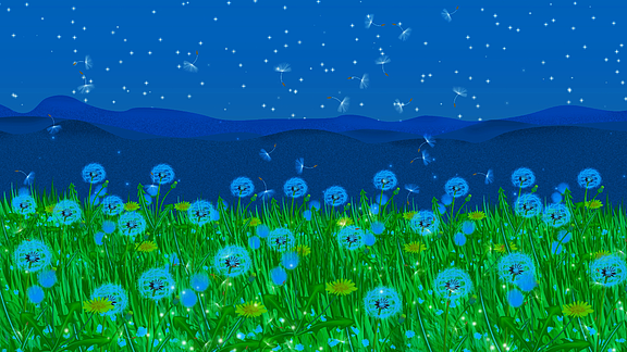 小暑卡通背景视频