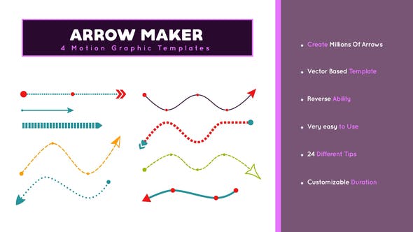 PR自定义动画箭头模板文件-Arrow Maker