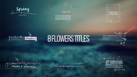 8种最新时尚欧美生长线条婚礼字幕版式