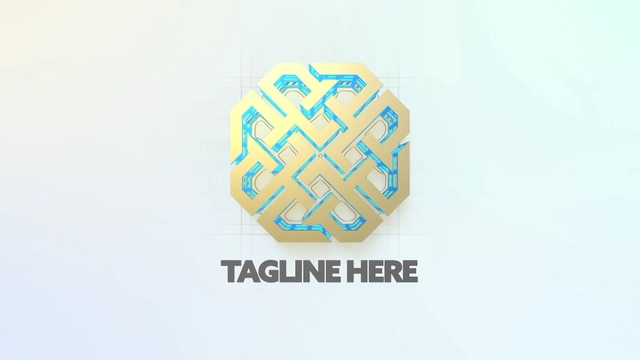 时尚建筑设计工作室logo片头AE模板