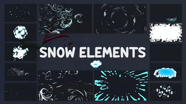 卡通节日图形Cartoon Holiday Elements | DaVinci Resolve