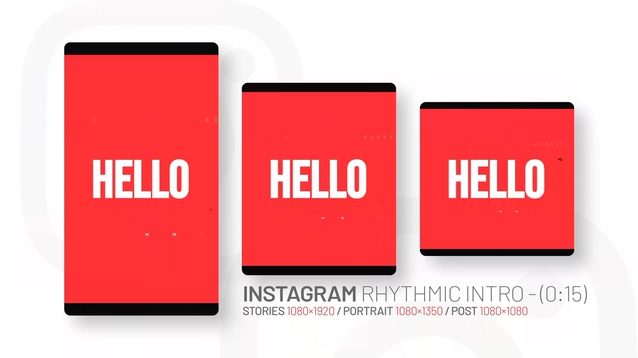 动感手机移动端平台竖屏AE片头