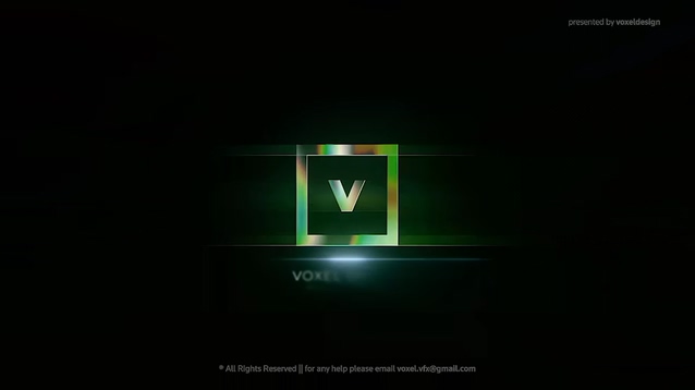 超炫电子光线金属质感logo片头AE模板