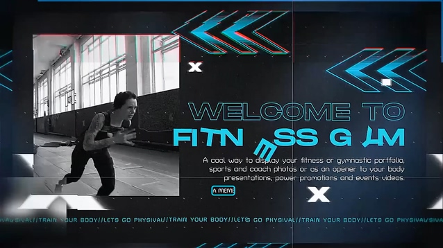 动感时尚健身房宣传广告AE模板