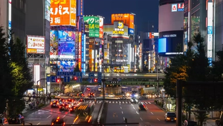 日本城市景观自然景象视频素材