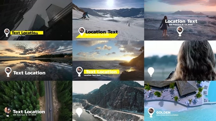 PR模板-旅游纪念历程文字描述字幕版式