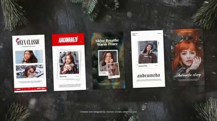 抖音ins竖屏时尚相册潮流广告宣传板式