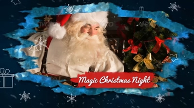 圣诞新年快乐美好记忆相册AE模板