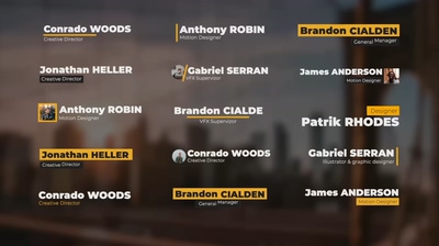 黄色新闻线条变换电视字幕版式