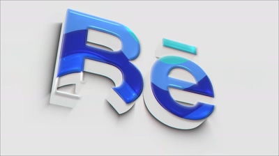 PR模板-3D亚克力质感科技logo片头