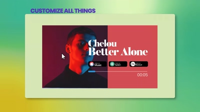 5种音乐作品专辑封面音乐动态频谱AE模板Music Visualizer Templates