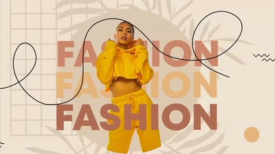 时尚服装亲子服饰销售AE模板Organic Slideshow