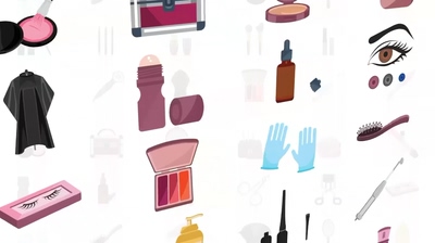 AE工程-30组丰富女性美妆工具用品动画图标