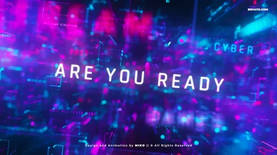 科技动感游戏开场片头PR模板