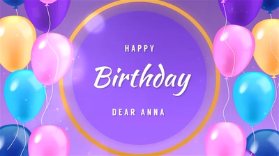 儿童生日快乐影像记忆相册AE模板