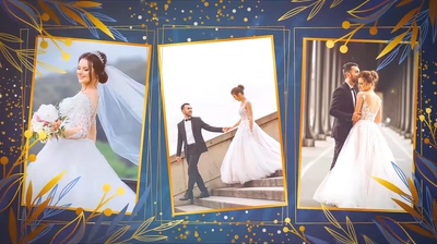 豪华春意婚礼记忆浪漫相册片头AE模板