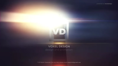 灯塔标志闪耀logo片头AE模板