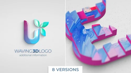 动感3D标志设计模板