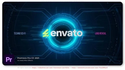 科技感十足的Envato标志展示